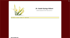 Desktop Screenshot of drszabogyorgy.hu